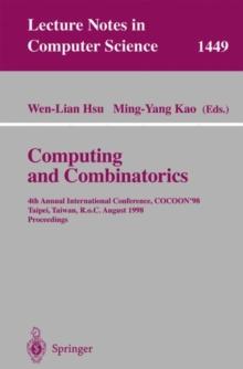 Computing and Combinatorics : 4th Annual International Conference, COCOON'98, Taipei, Taiwan, R.o.C., August 12-14, 1998