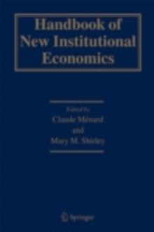 Handbook of New Institutional Economics