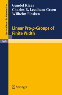 Linear Pro-p-Groups of Finite Width