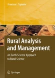 Rural Analysis and Management : An Earth Science Approach to Rural Science