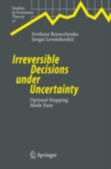 Irreversible Decisions under Uncertainty : Optimal Stopping Made Easy