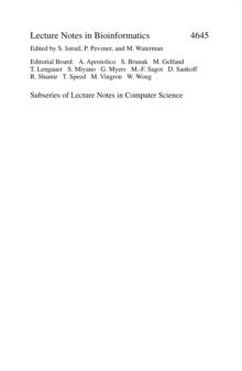 Algorithms in Bioinformatics : 7th International Workshop, WABI 2007, Philadelphia, PA, USA, September 8-9, 2007, Proceedings