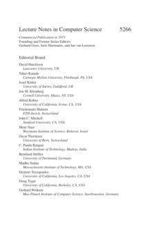 Geographic Information Science : 5th International Conference, GIScience 2008, Park City, UT, USA, September 23-26, 2008, Proceedings