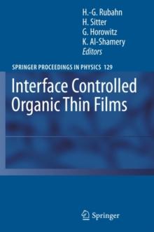 Interface Controlled Organic Thin Films