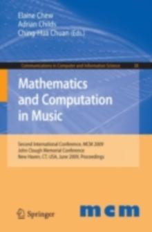 Mathematics and Computation in Music : Second International Conference, MCM 2009, New Haven, CT, USA, June 19-22, 2009. Proceedings