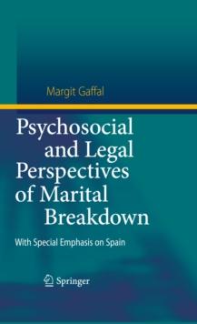 Psychosocial and Legal Perspectives of Marital Breakdown : With Special Emphasis on Spain