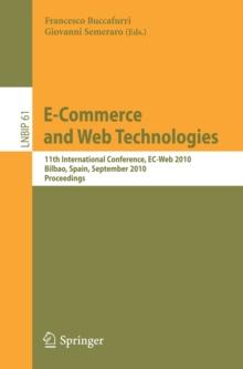 E-Commerce and Web Technologies : 11th International Conference, EC-Web 2010, Bilbao, Spain, September 1-3, 2010, Proceedings