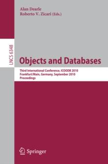 Objects and  Databases : Third International Conference, ICOODB 2010, Frankfurt/Main, Germany, September 28-30, 2010. Proceedings