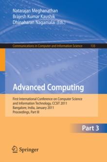 Advanced Computing : First International Conference on Computer Science and Information Technology, CCSIT 2011, Bangalore, India, January 2-4, 2011. Proceedings, Part III