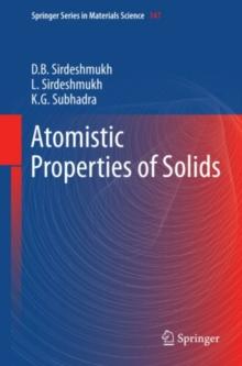 Atomistic Properties of Solids