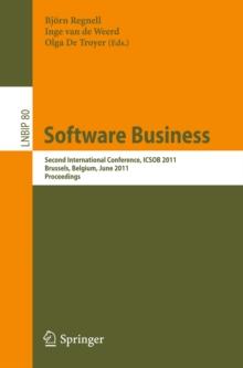 Software Business : Second International Conference, ICSOB 2011, Brussels, Belgium, June 8-10, 2011, Proceedings