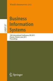 Business Information Systems : 14th International Conference, BIS 2011, Poznan, Poland, June 15-17, 2011, Proceedings