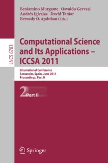 Computational Science and Its Applications - ICCSA 2011 : International Conference, Santander, Spain, June 20-23, 2011. Proceedings, Part II