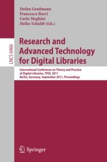 Research and Advanced Technology for Digital Libraries : International Conference on Theory and Practice of Digital Libraries, TPDL, Berlin, Germany, September 26-28, 2011, Proceedings