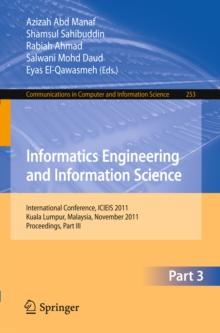 Informatics Engineering and Information Science, Part III : International Conference, ICIEIS 2011, Kuala Lumpur, Malaysia, November 12-14, 2011. Proceedings, Part III