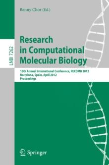 Research in Computational Molecular Biology : 16th Annual International Conference, RECOMB 2012, Barcelona, Spain, April 21-24, 2012. Proceedings