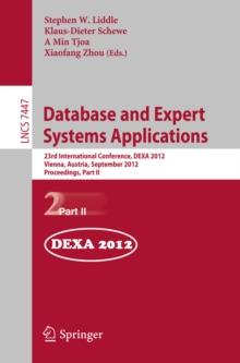 Database and Expert Systems Applications : 23rd International Conference, DEXA 2012, Vienna, Austria, September 3-6, 2012, Proceedings, Part II