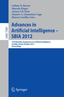 Advances in Artificial Intelligence - SBIA 2012 : 21st Brazilian Symposium on Artificial Intelligence, Curitiba, Brazil, October 20-25, 2012, Proceedings