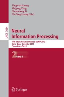 Neural Information Processing : 19th International Conference, ICONIP 2012, Doha, Qatar, November 12-15, 2012, Proceedings, Part II