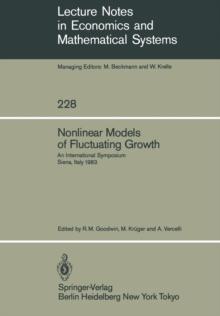 Nonlinear Models of Fluctuating Growth : An International Symposium Siena, Italy, March 24-27, 1983