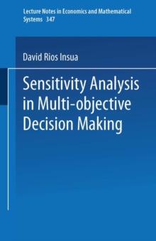 Sensitivity Analysis in Multi-objective Decision Making