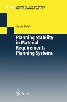 Planning Stability in Material Requirements Planning Systems