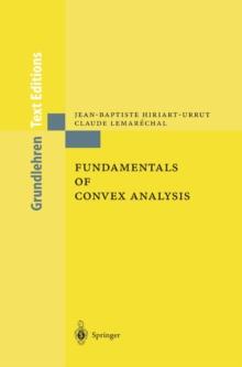 Fundamentals of Convex Analysis