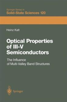 Optical Properties of III-V Semiconductors : The Influence of Multi-Valley Band Structures