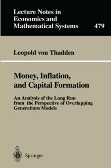 Money, Inflation, and Capital Formation : An Analysis of the Long Run from the Perspective of Overlapping Generations Models