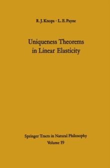 Uniqueness Theorems in Linear Elasticity