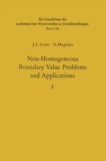 Non-Homogeneous Boundary Value Problems and Applications : Vol. 1