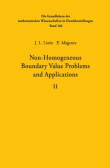 Non-Homogeneous Boundary Value Problems and Applications : Volume II