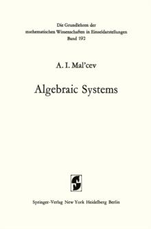 Algebraic Systems