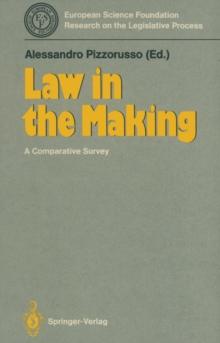 Law in the Making : A Comparative Survey