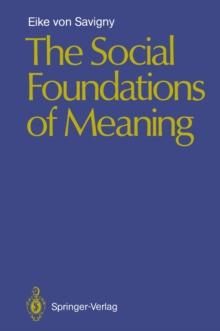 The Social Foundations of Meaning