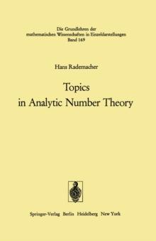 Topics in Analytic Number Theory