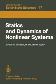 Statics and Dynamics of Nonlinear Systems : Proceedings of a Workshop at the Ettore Majorana Centre, Erice, Italy, 1-11 July, 1983