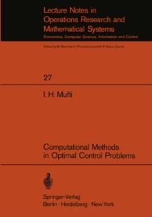 Computational Methods in Optimal Control Problems