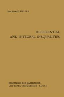 Differential and Integral Inequalities