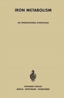 Iron Metabolism : An International Symposium