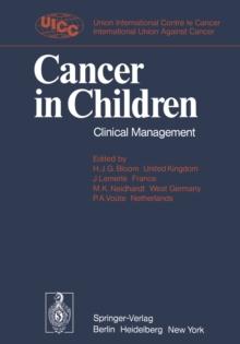 Cancer in Children : Clinical Management