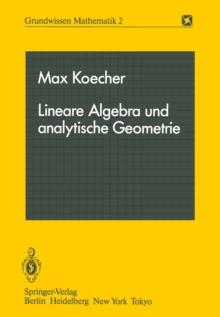 Lineare Algebra und analytische Geometrie