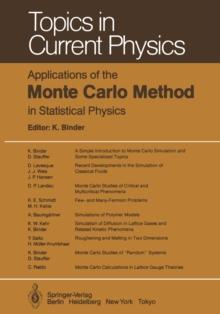 Applications of the Monte Carlo Method in Statistical Physics