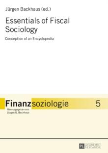 Essentials of Fiscal Sociology : Conception of an Encyclopedia