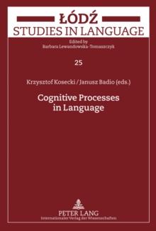 Cognitive Processes in Language