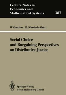 Social Choice and Bargaining Perspectives on Distributive Justice