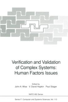 Verification and Validation of Complex Systems: Human Factors Issues