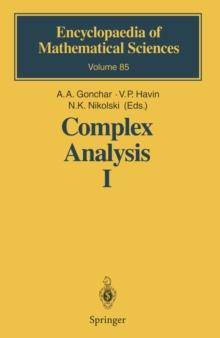 Complex Analysis I : Entire and Meromorphic Functions Polyanalytic Functions and Their Generalizations