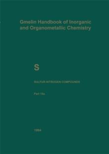 S Sulfur-Nitrogen Compounds : Part 10a: Compounds with Sulfur of Oxidation Number II