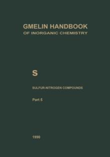 S Sulfur-Nitrogen Compounds : Compounds with Sulfur of Oxidation Number IV